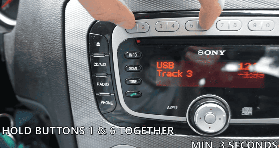 Ford-Sony SOC V-serial on-screen retrieval with preset 1+6